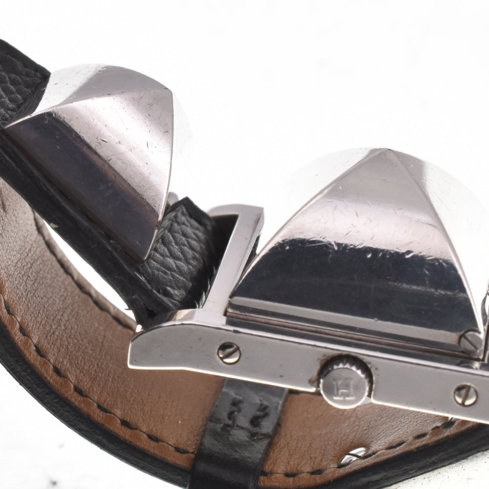 HERMES Medor ME1.250 Silver 925 / leather Silver Dial Quartz Ladies
 Watch J#142646