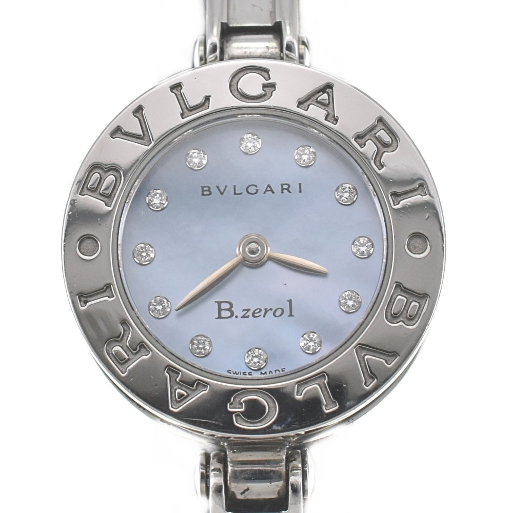 BVLGARI B.zero1 BZ22S 12P diamond Blue shell Dial Quartz Ladies
 Watch J#142647