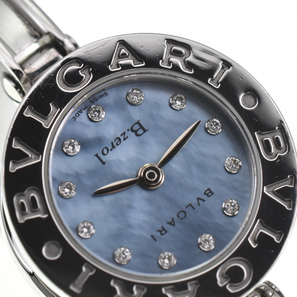 BVLGARI B.zero1 BZ22S 12P diamond Blue shell Dial Quartz Ladies
 Watch J#142647