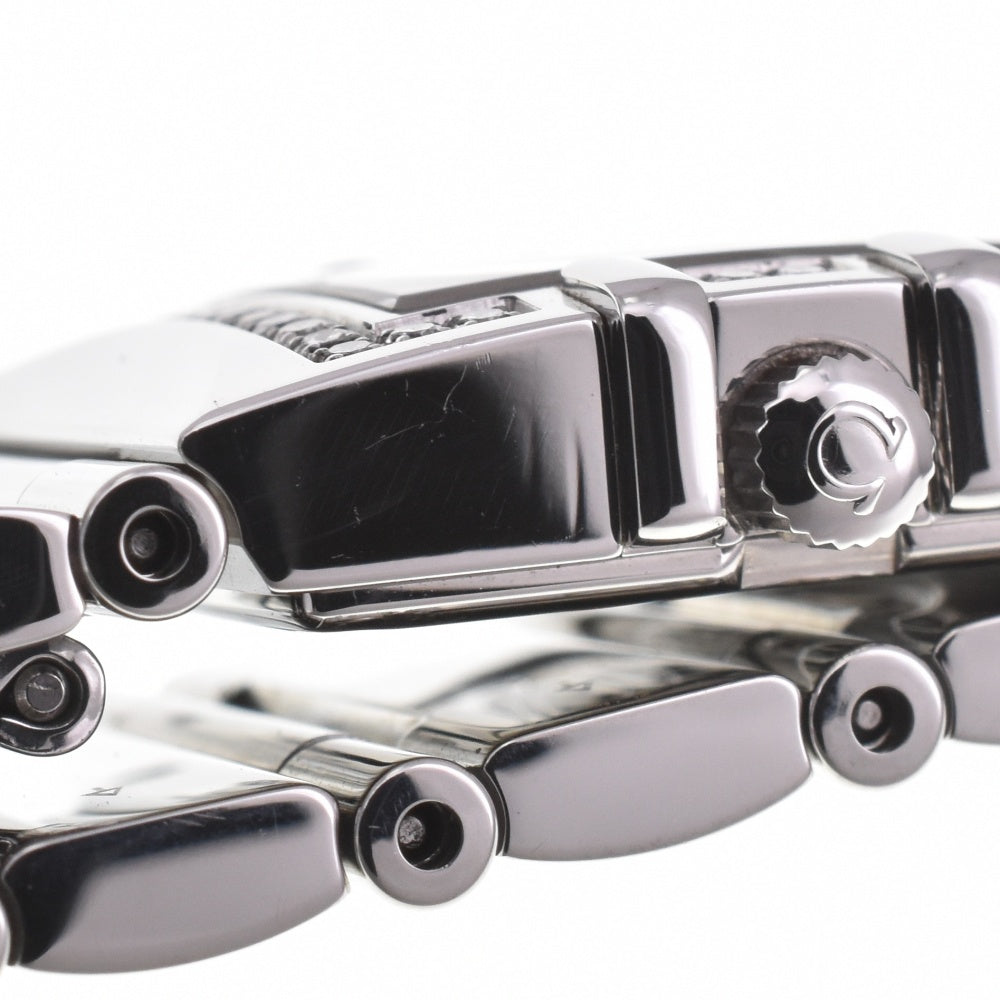 with paper OMEGA Constellation Carre Quadra Mini 1528.76 diamond White shell Dial Quartz Ladies
 Watch I#142655