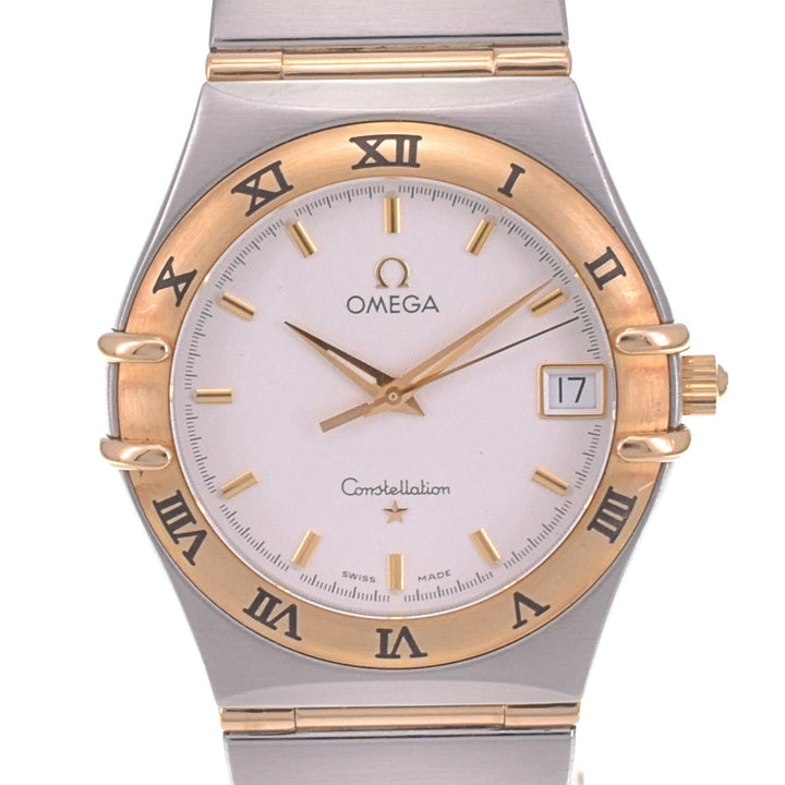 with paper OMEGA Constellation date 1212.30 Stainless Steel/K18YG full bar Silver Dial Quartz Men's
 Watch I#142656