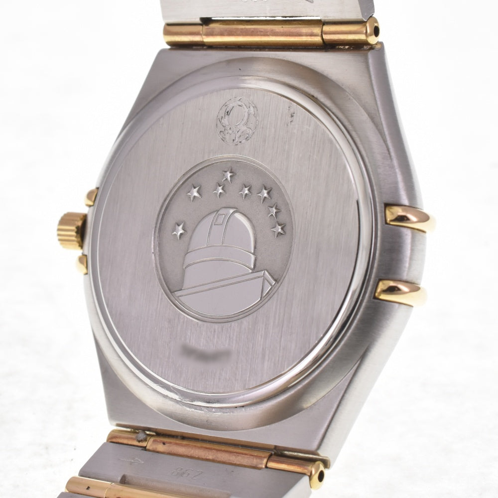 with paper OMEGA Constellation date 1212.30 Stainless Steel/K18YG full bar Silver Dial Quartz Men's
 Watch I#142656