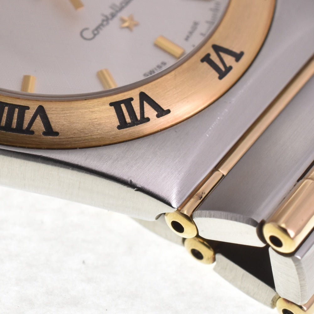 with paper OMEGA Constellation date 1212.30 Stainless Steel/K18YG full bar Silver Dial Quartz Men's
 Watch I#142656