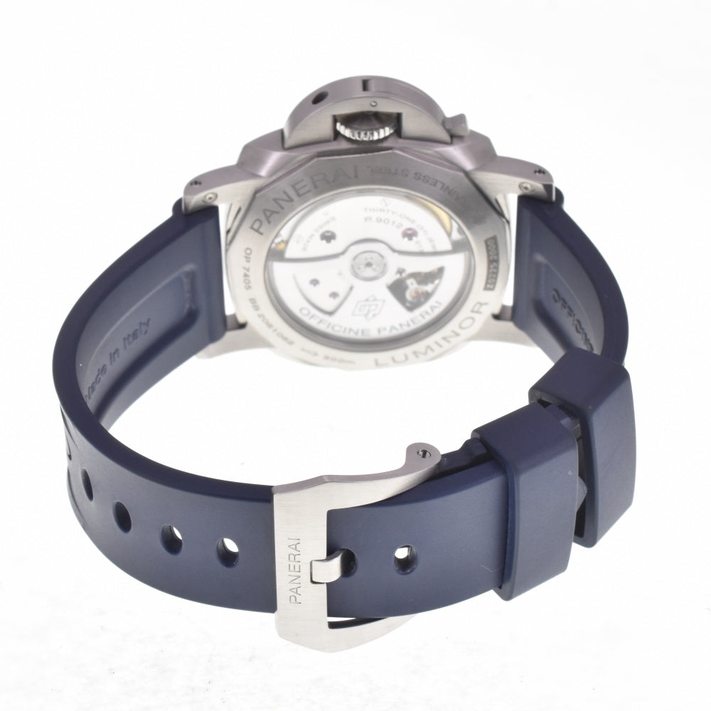 with paper PANERAI Luminor Bitempo GMT PAM01361 Power reserve date blue Dial Automatic Men's
 Watch I#142658