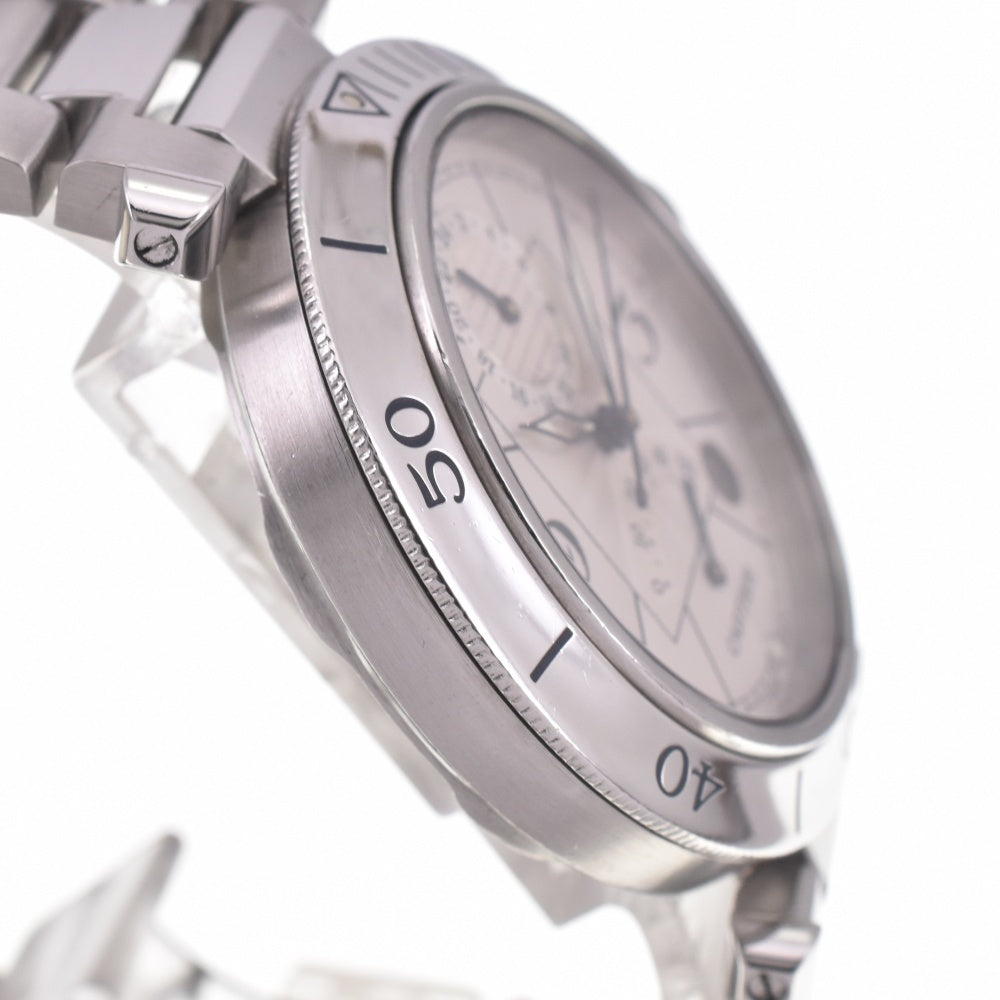 CARTIER Pasha W31037H3 GMT power reserve date Silver Dial Automatic Men's
 Watch I#142661
