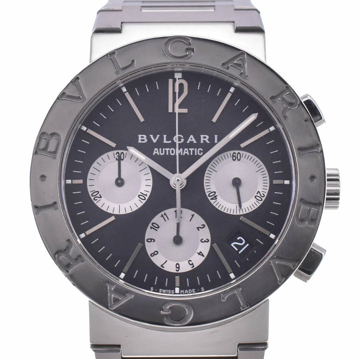 BVLGARI Bulgari Bulgari BB38SSCH Chronograph Date Black / Silver Dial Automatic Men's
 Watch L#142667