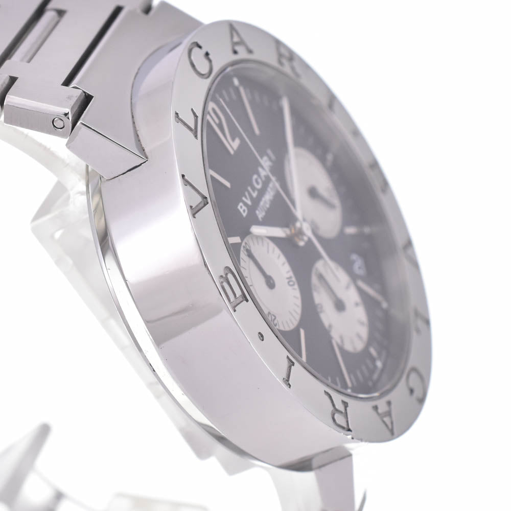 BVLGARI Bulgari Bulgari BB38SSCH Chronograph Date Black / Silver Dial Automatic Men's
 Watch L#142667