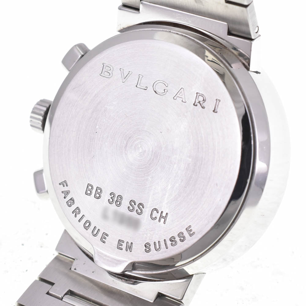 BVLGARI Bulgari Bulgari BB38SSCH Chronograph Date Black / Silver Dial Automatic Men's
 Watch L#142667