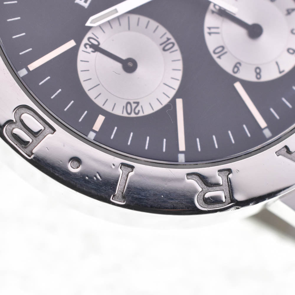 BVLGARI Bulgari Bulgari BB38SSCH Chronograph Date Black / Silver Dial Automatic Men's
 Watch L#142667