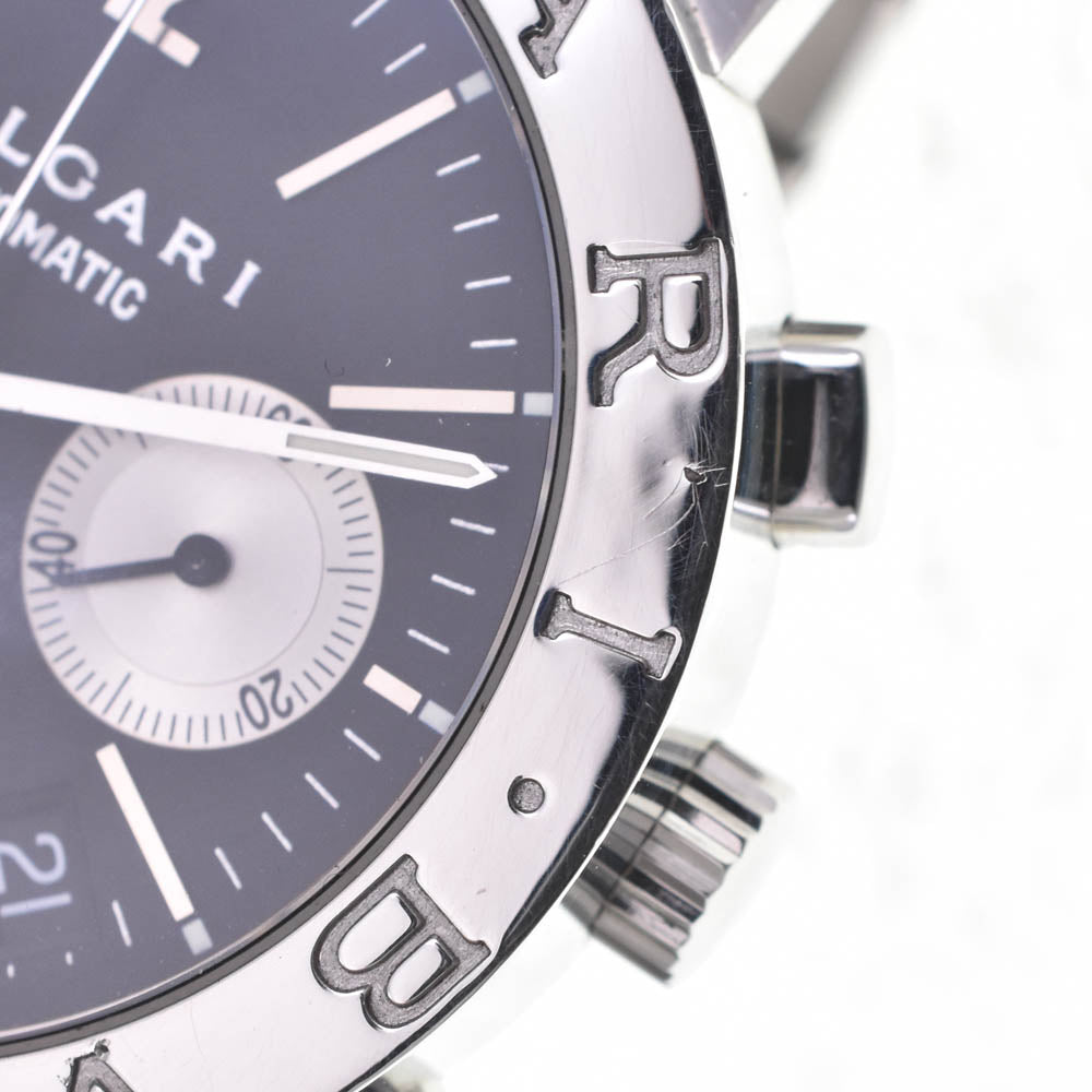 BVLGARI Bulgari Bulgari BB38SSCH Chronograph Date Black / Silver Dial Automatic Men's
 Watch L#142667