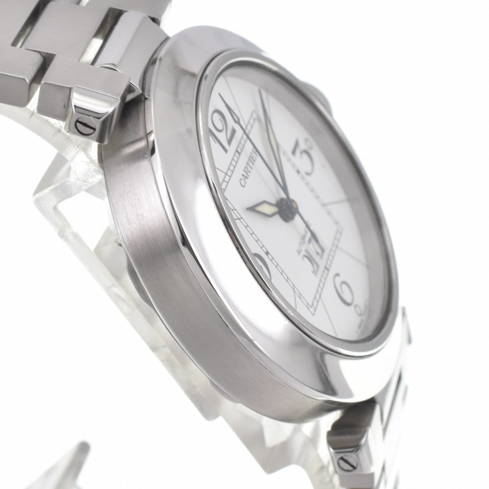 with paper CARTIER Pasha C Big Date W31055M7 white Dial Automatic Boy's
 Watch J#142668