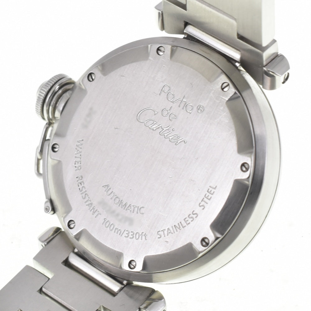 with paper CARTIER Pasha C Big Date W31055M7 white Dial Automatic Boy's
 Watch J#142668