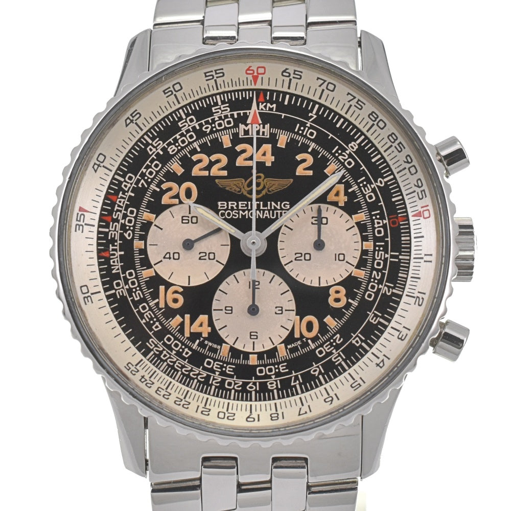 BREITLING Navitimer Cosmo Note A12019 One revolution in 24 hours Chronograph Black / Silver Dial Hand Winding Men's
 Watch J#142675