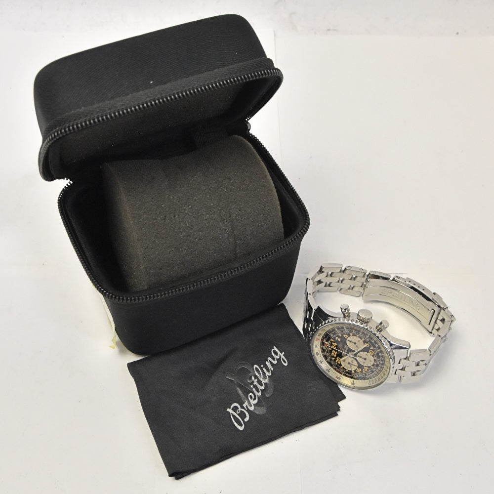 BREITLING Navitimer Cosmo Note A12019 One revolution in 24 hours Chronograph Black / Silver Dial Hand Winding Men's
 Watch J#142675