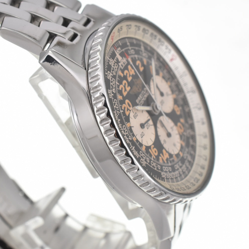 BREITLING Navitimer Cosmo Note A12019 One revolution in 24 hours Chronograph Black / Silver Dial Hand Winding Men's
 Watch J#142675