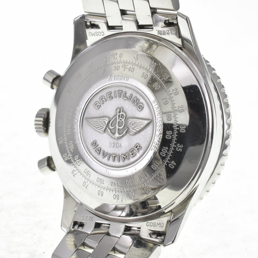 BREITLING Navitimer Cosmo Note A12019 One revolution in 24 hours Chronograph Black / Silver Dial Hand Winding Men's
 Watch J#142675