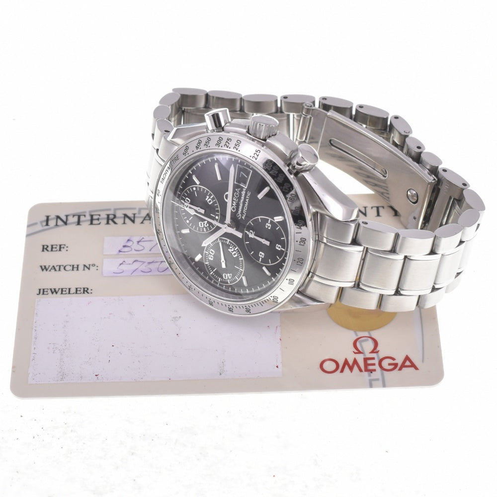 with paper OMEGA Speedmaster 3513.50 Chronograph Date black Dial Automatic Men's
 Watch K#142677