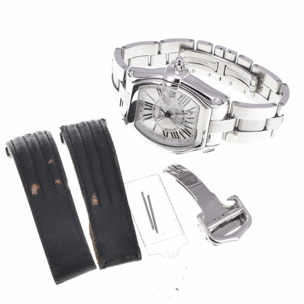 CARTIER Roadster XL W62032X6 Date Silver Dial Automatic Men's
 Watch K#142678