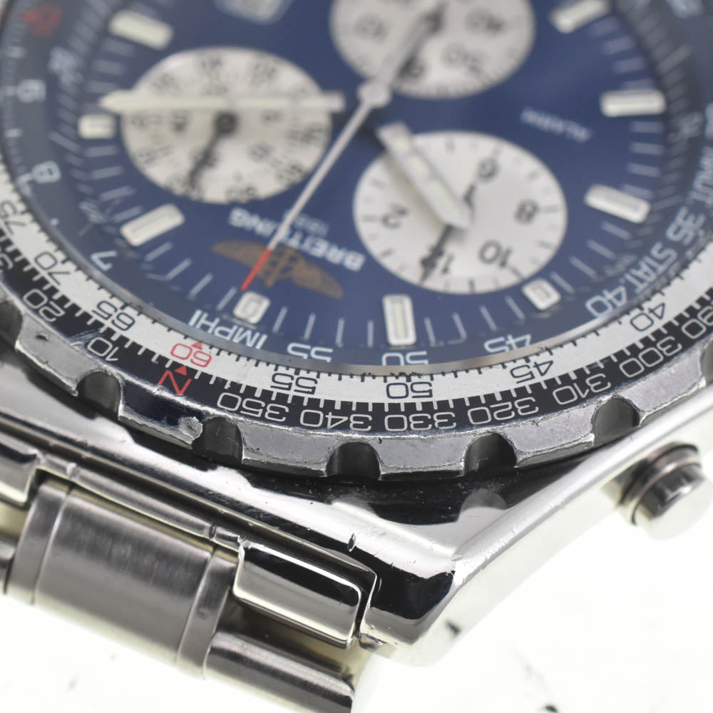 with paper BREITLING Jupiter pilot A59028 Chronograph Date Blue / Silver Dial Quartz Men's
 Watch J#142684