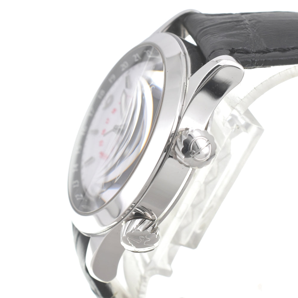with paper Dunhill Cityscape traveler 8024 GMT white Dial Automatic Men's
 Watch J#142685