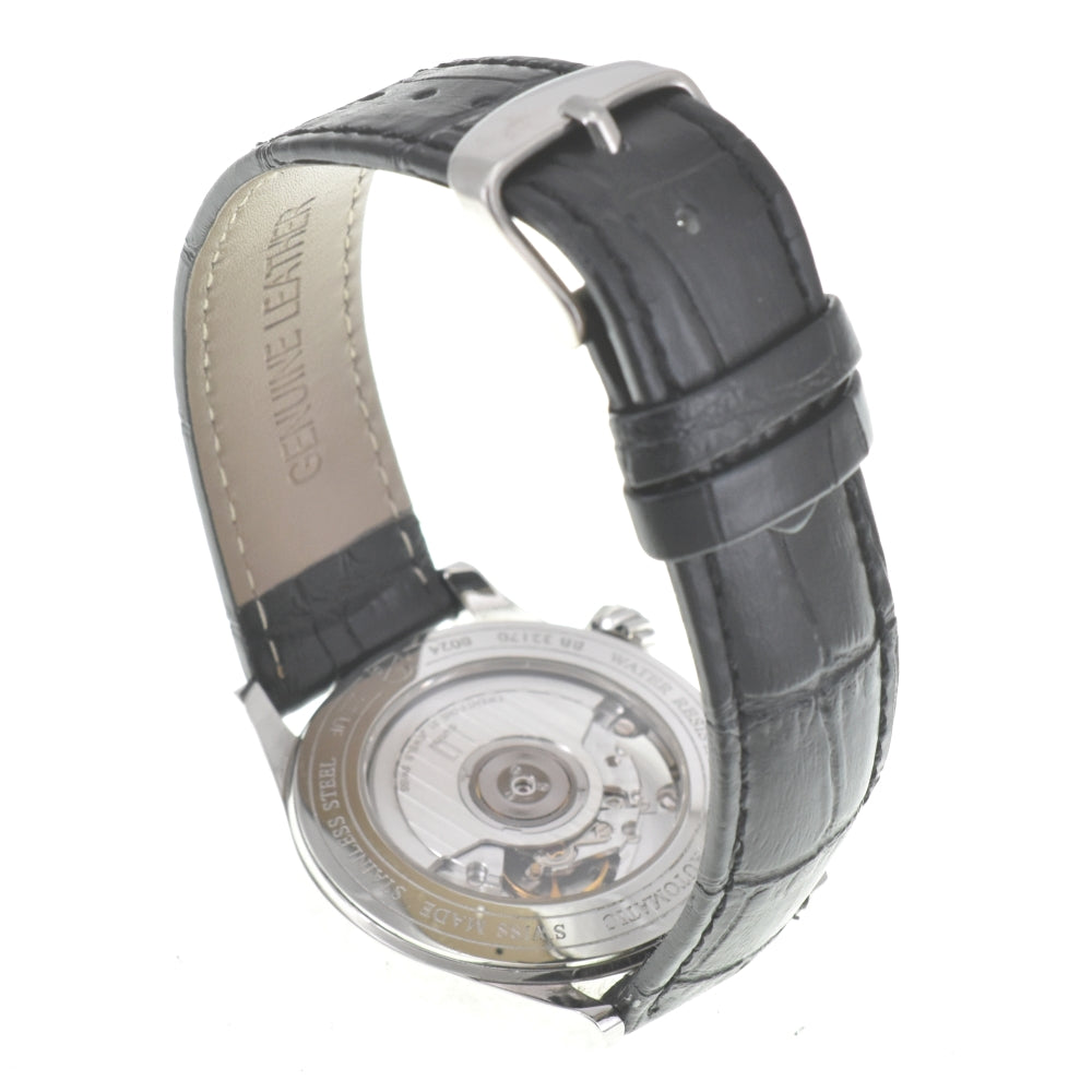 with paper Dunhill Cityscape traveler 8024 GMT white Dial Automatic Men's
 Watch J#142685