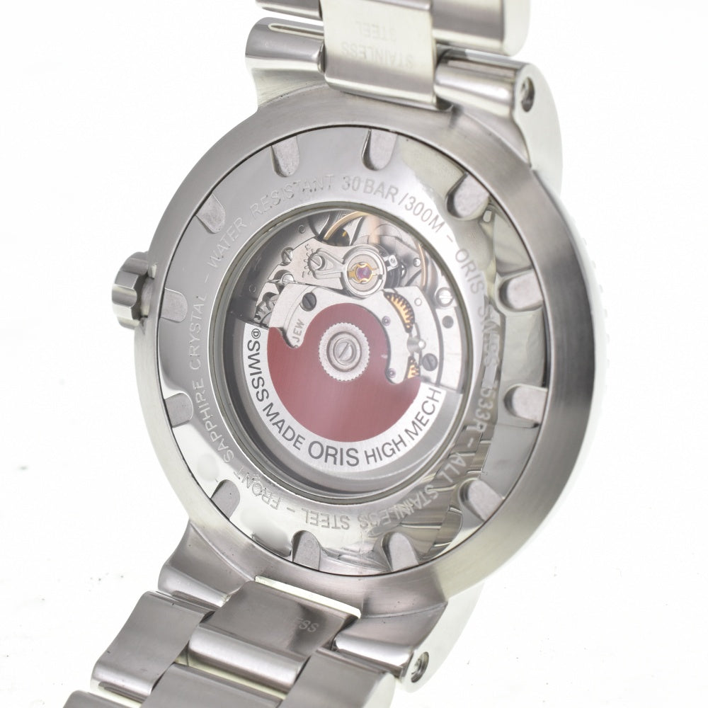 with paper ORIS Divers Date 01 733 7533 8454-07 8 24 01PEB black Dial Automatic Men's
 Watch J#142686