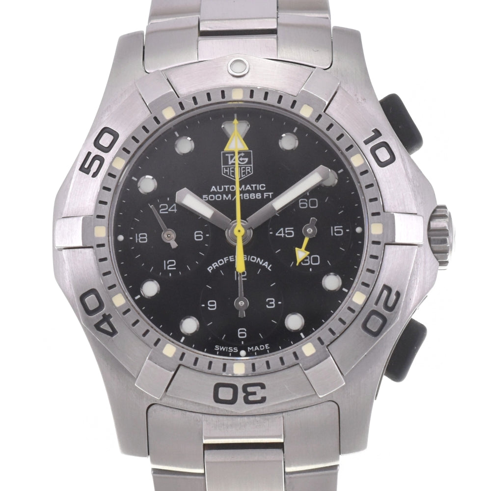 TAG HEUER Aquagraph CN211A Chronograph black Dial Automatic Men's
 Watch K#142688
