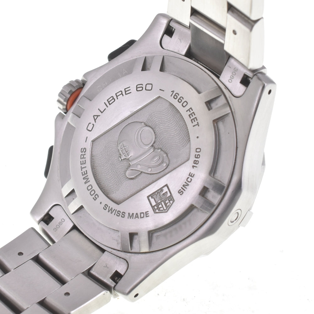 TAG HEUER Aquagraph CN211A Chronograph black Dial Automatic Men's
 Watch K#142688