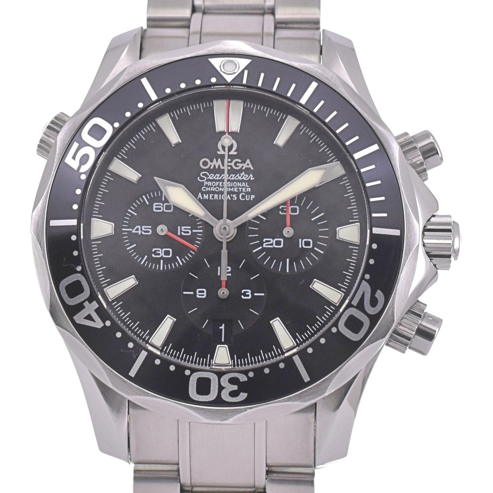 with paper OMEGA Seamaster 300M America's Cup 2594.50 Chronograph Date black Dial Automatic Men's
 Watch K#142694