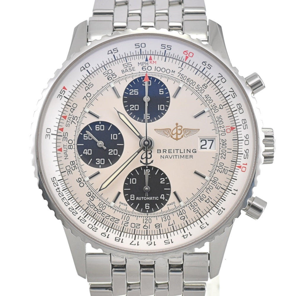 BREITLING Navi timer A13324 Chronograph Date Silver / Black Dial Automatic Men's
 Watch J#142695