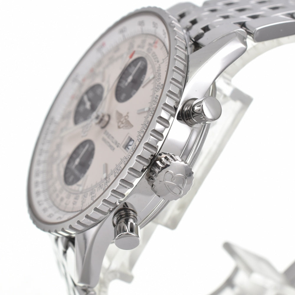 BREITLING Navi timer A13324 Chronograph Date Silver / Black Dial Automatic Men's
 Watch J#142695