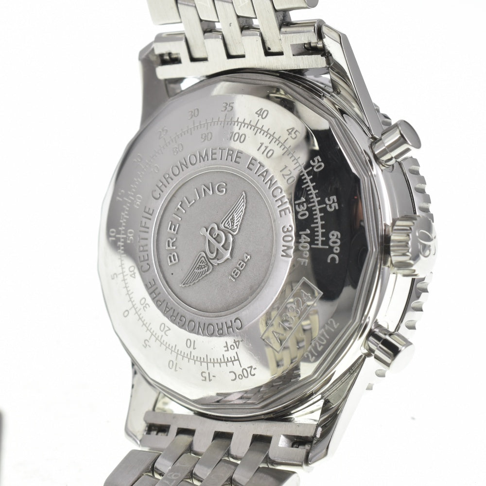 BREITLING Navi timer A13324 Chronograph Date Silver / Black Dial Automatic Men's
 Watch J#142695