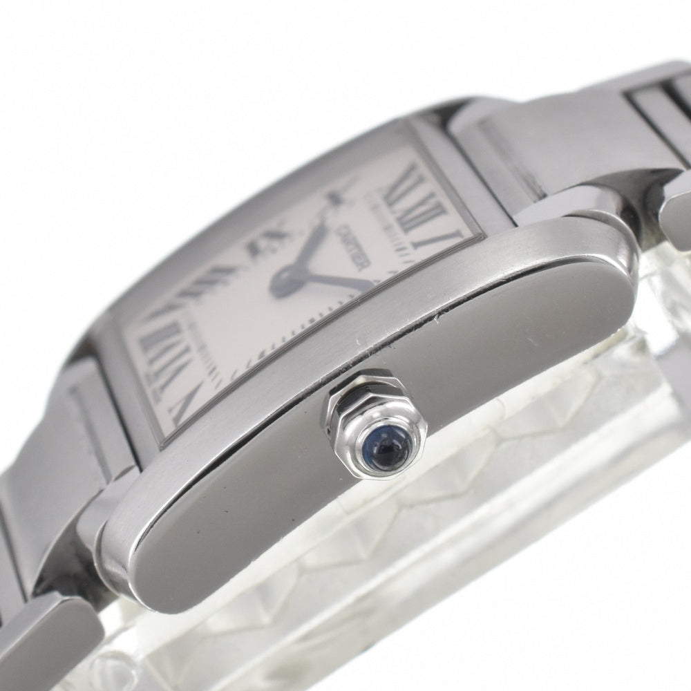 CARTIER Tank francaise SM W51008Q3 Ivory Dial Quartz Ladies
 Watch J#142707