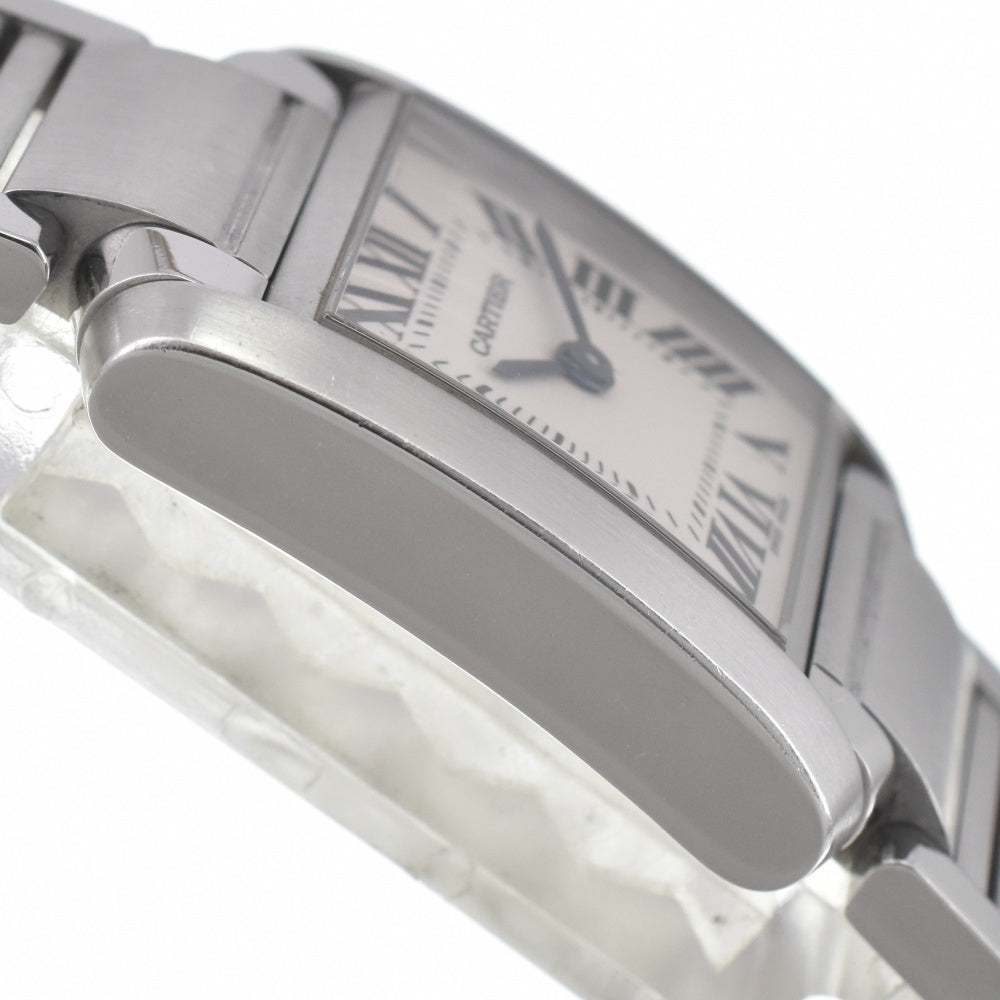 CARTIER Tank francaise SM W51008Q3 Ivory Dial Quartz Ladies
 Watch J#142707
