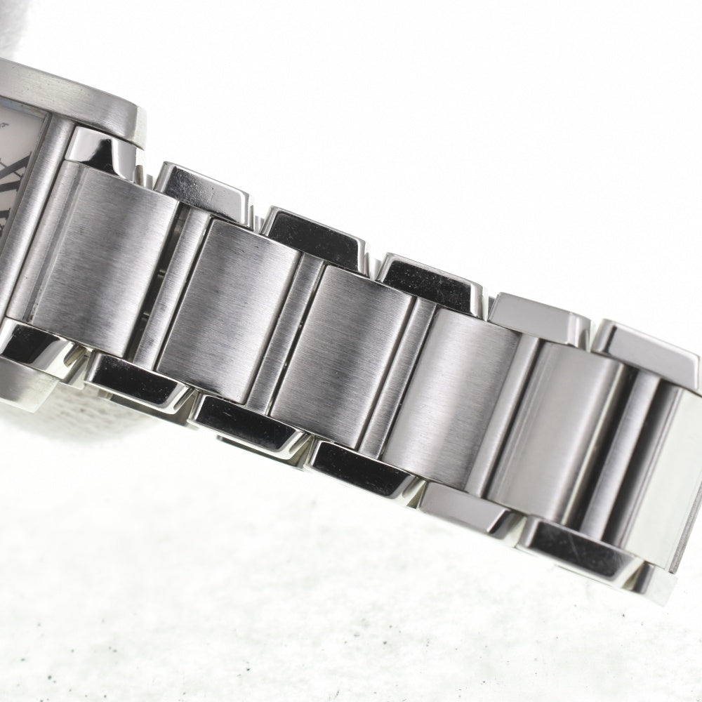 CARTIER Tank francaise SM W51008Q3 Ivory Dial Quartz Ladies
 Watch J#142707
