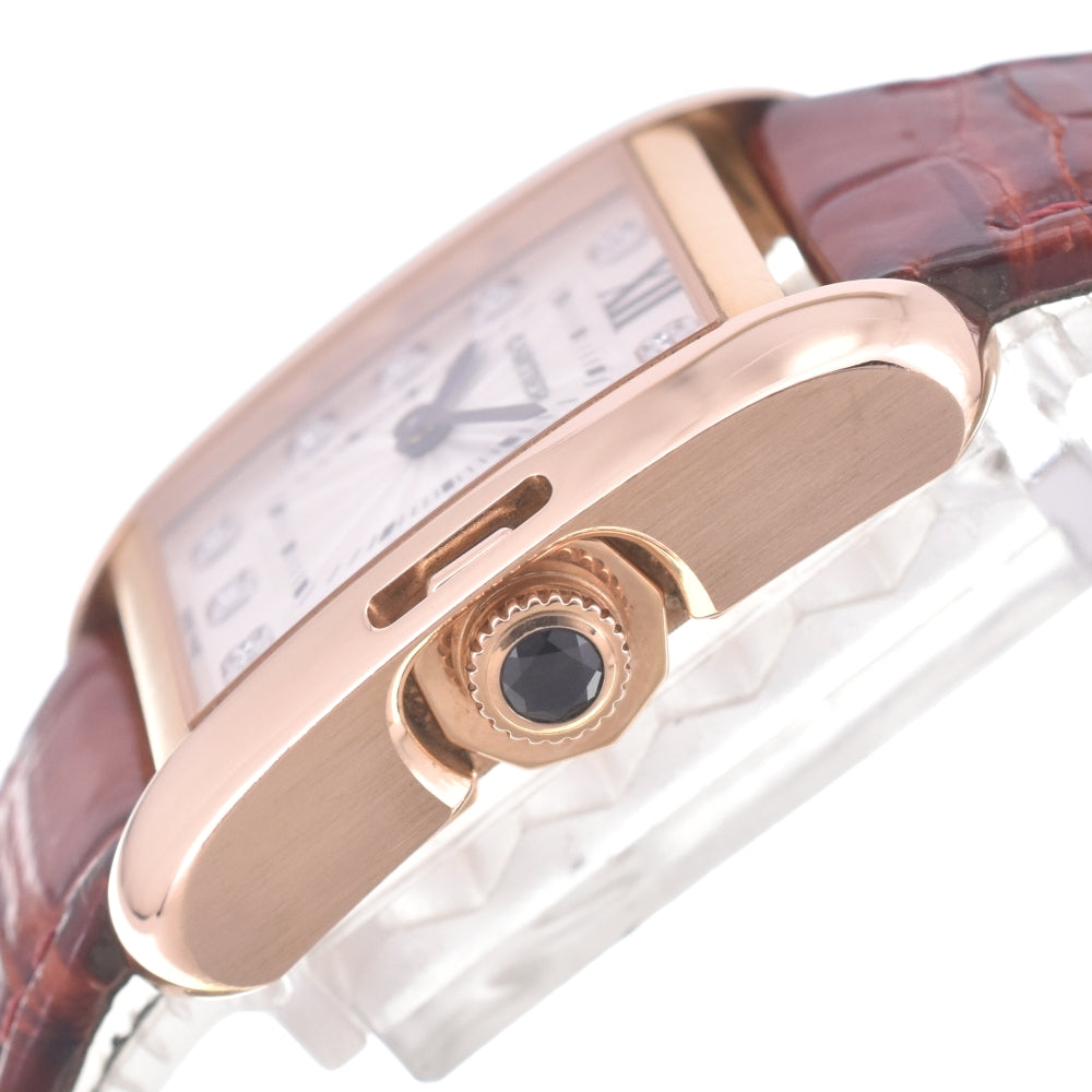 with paper CARTIER Tank anglaise WJTA0007 11P Diamond Silver Dial Quartz Unisex
 Watch J#142710