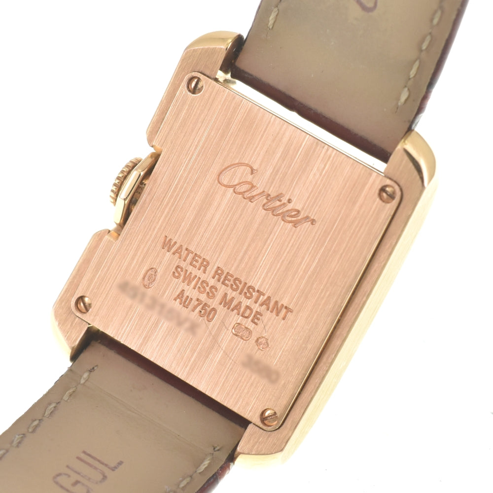 with paper CARTIER Tank anglaise WJTA0007 11P Diamond Silver Dial Quartz Unisex
 Watch J#142710