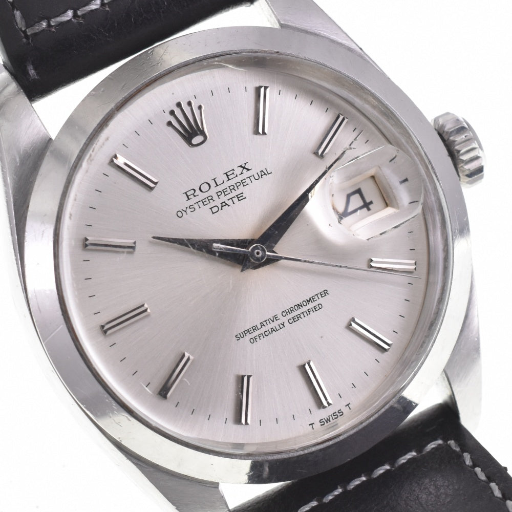 ROLEX Oyster perpetual date Ref.1500 vintage Cal.1570 Silver Dial Automatic Men's
 Watch M#142712
