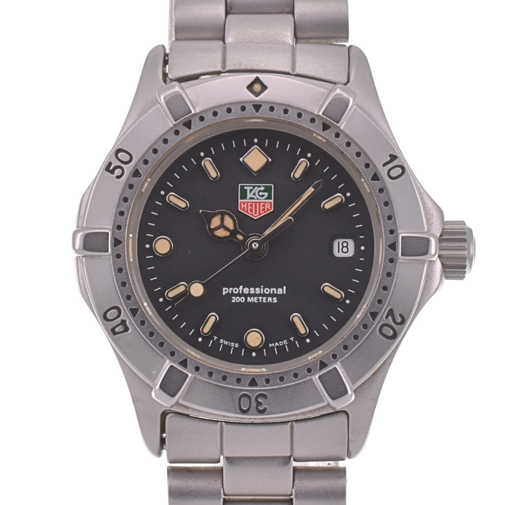 with paper TAG HEUER Professional 200 m WE1410-R Date black Dial Quartz Ladies
 Watch I#142715