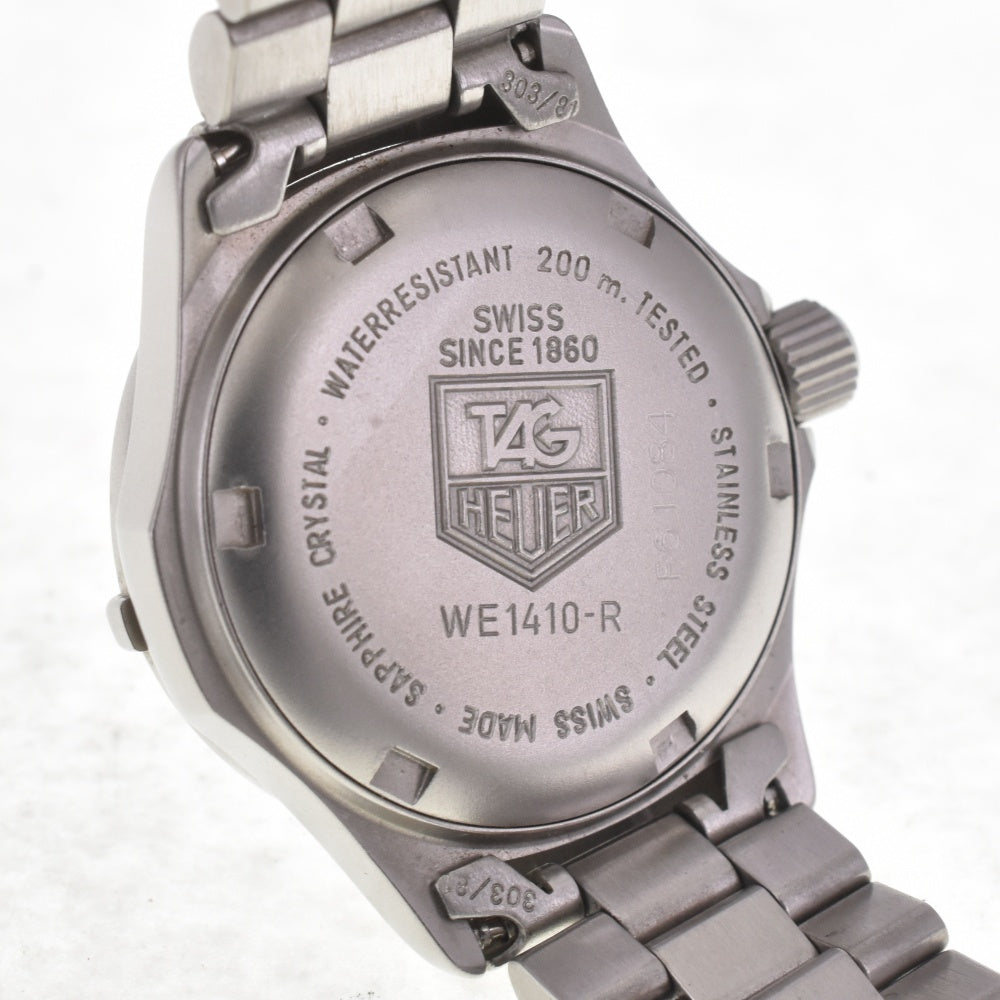 with paper TAG HEUER Professional 200 m WE1410-R Date black Dial Quartz Ladies
 Watch I#142715