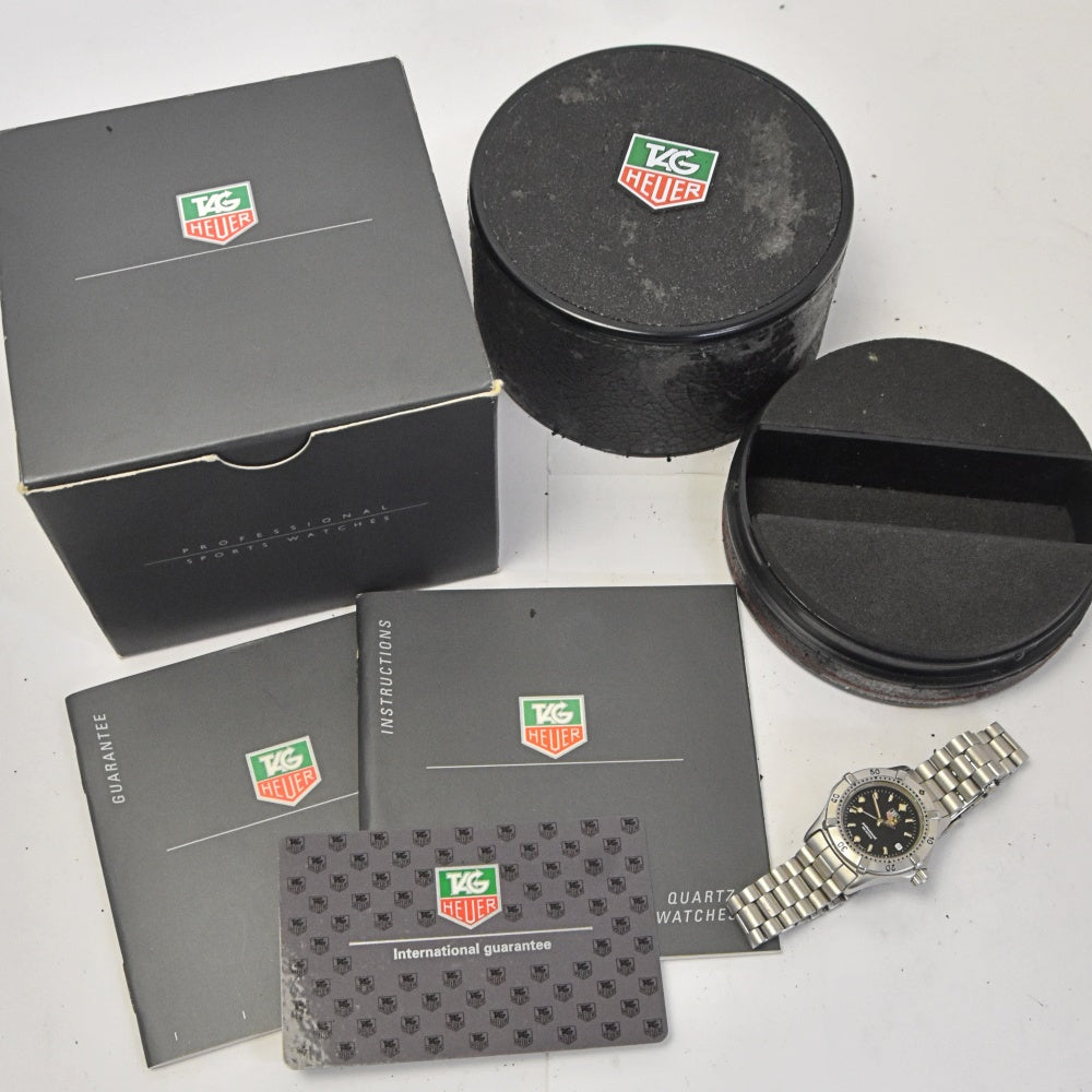 with paper TAG HEUER Professional 200 m WE1410-R Date black Dial Quartz Ladies
 Watch I#142715