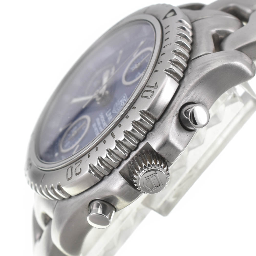 with paper TAG HEUER Link CT5110 Chronograph Date blue Dial Automatic Men's
 Watch J#142722