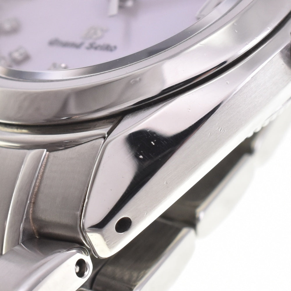 with paper SEIKO GS Grand Seiko STGF077/4J52-0AC0 Diamond index Pink shell Dial Quartz Ladies
 Watch K#142724