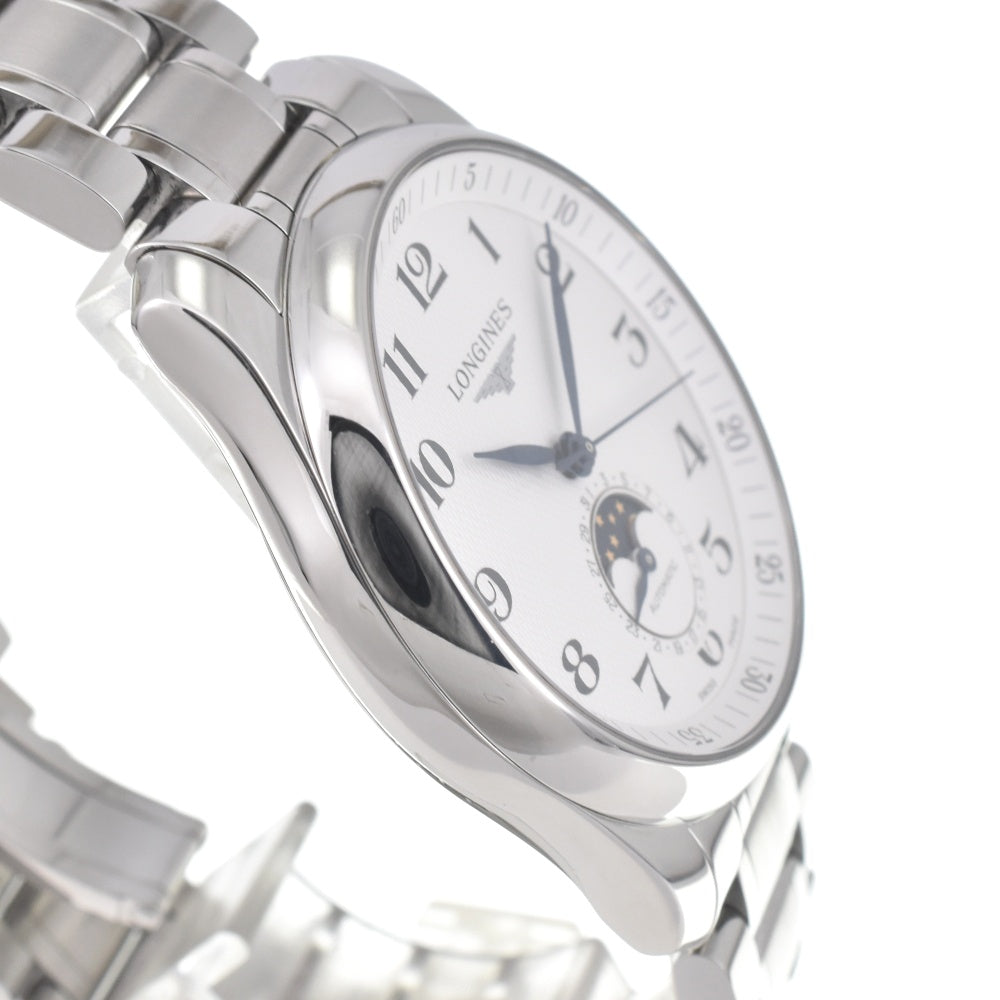 with paper LONGINES Master collection L2.909.4.78.6 Moon phase date Silver Dial Automatic Men's
 Watch J#142733