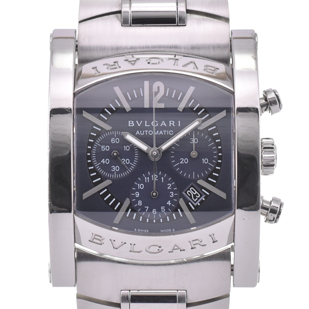 BVLGARI Assioma AA44SCH Chronograph Date gray Dial Automatic Men's
 Watch J#142748