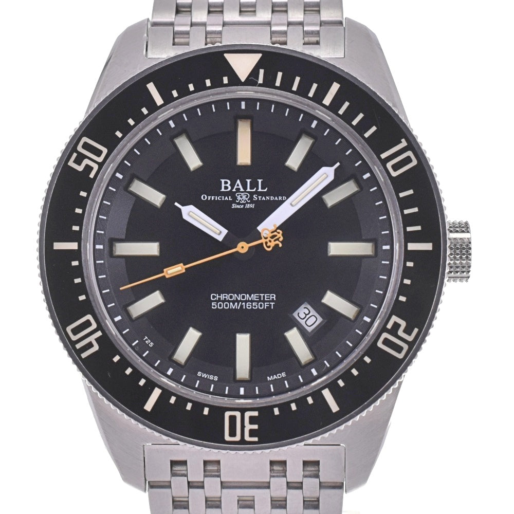 with paper BALLWATCH Engineer Master II Skin Diver II DM3108A-SCJ-BK 500m waterproof black Dial Automatic Men's
 Watch K#142750