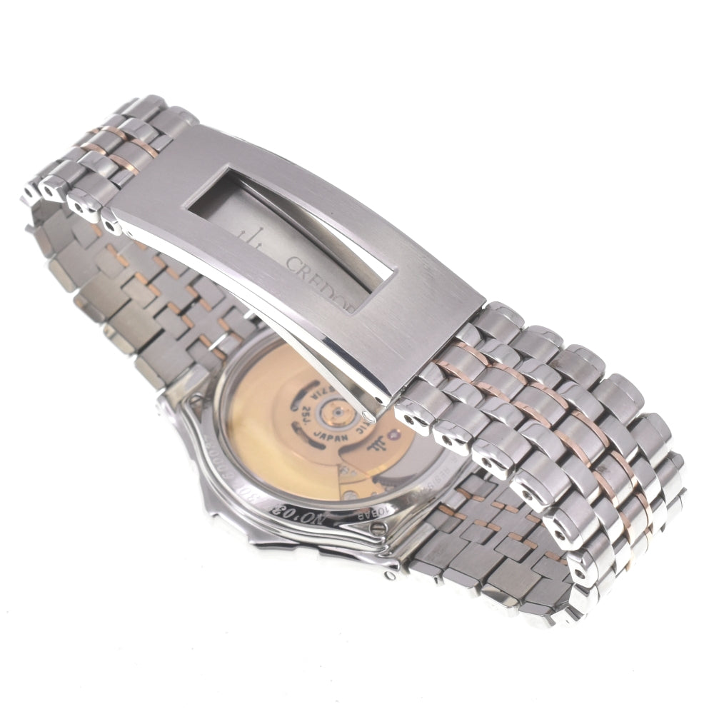 SEIKO CREDOR Pacificique 4S71-6A10 Limited to 300 pieces Stainless Steel/K18PG white Dial Automatic Men's
 Watch K#142751