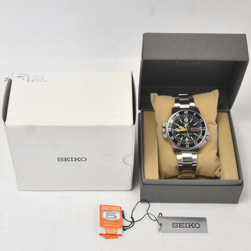 SEIKO 5Sports Black Atlas SKZ211J1/7S36-01E0 black Dial Automatic Men's
 Watch L#142752