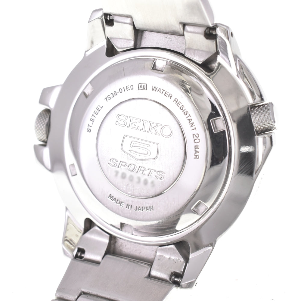 SEIKO 5Sports Black Atlas SKZ211J1/7S36-01E0 black Dial Automatic Men's
 Watch L#142752