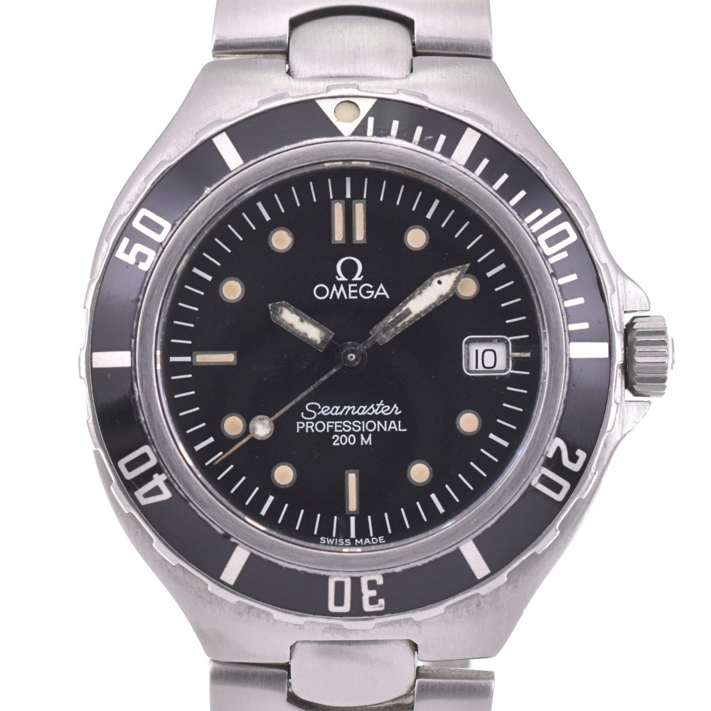 OMEGA Seamaster Professional 200M 396.1052 Date black Dial Quartz Men's
 Watch L#142755